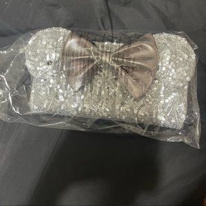 NWT loungefly silver sequin wallet